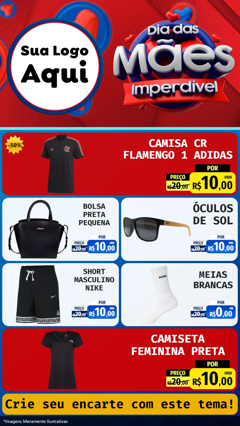 Modelo de TV para TV Vertical com o tema Dia Das Mães Imperdível para Roupas e acessórios