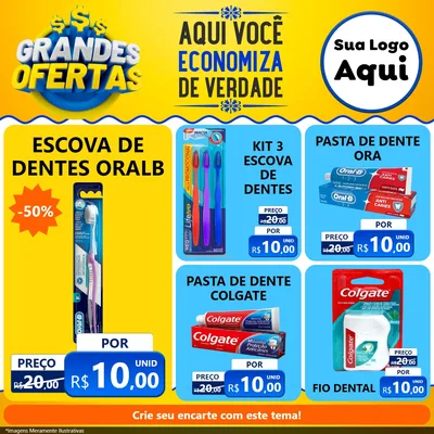 Modelo de Rede Social para Feed Facebook com o tema Grandes Ofertas para Higiene Pessoal