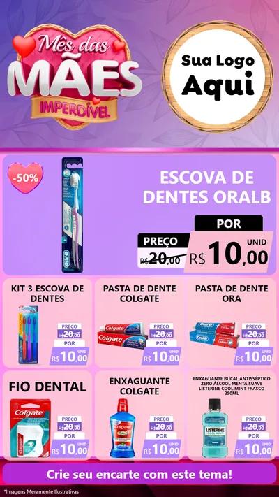 Modelo de Rede Social para Stories com o tema Mês das Mães Imperdível para Higiene Pessoal
