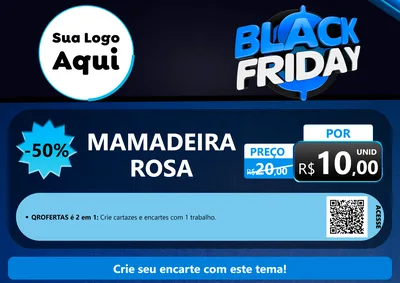 Modelo de Cartaz para Cartaz A4 Horizontal com o tema Black Friday para Bebês
