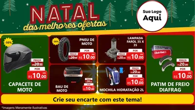 Modelo de TV para TV Horizontal com o tema Natal das Melhores Ofertas para Moto peças