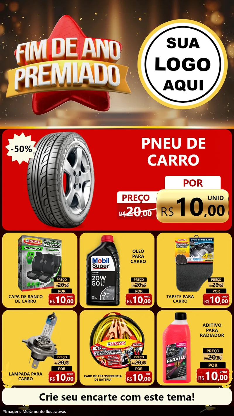 Modelo de Rede Social para Stories com o tema Fim de Ano Premiado para Auto peças