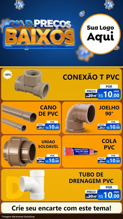 Modelo de TV para TV Vertical com o tema Dia D Preço Baixo para Tubos e conexões