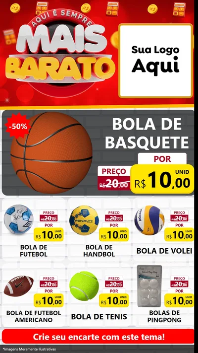 Modelo de Rede Social para Stories com o tema Mais Barato para Artigos Esportivos