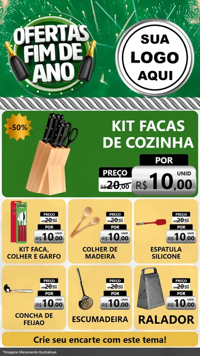 Modelo de Rede Social para Stories com o tema Ofertas Fim de Ano para Utilidades Domésticas