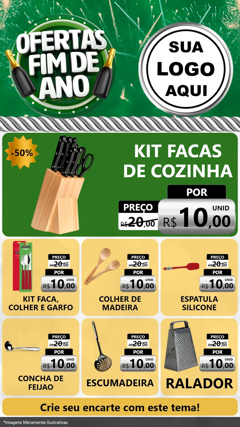 Modelo de Rede Social para Stories com o tema Ofertas Fim de Ano para Utilidades Domésticas
