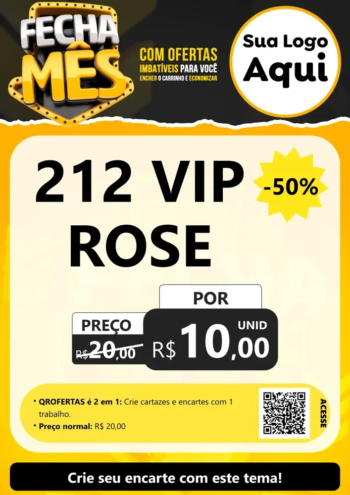Modelo de Cartaz para Cartaz A4 Vertical com o tema Fecha Mês para Perfumes