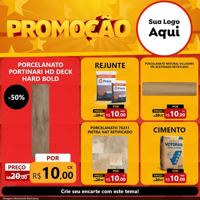 Modelo de Rede Social para Feed Facebook com o tema Promoção para Pisos e revestimentos