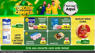 Modelo de TV para TV Horizontal com o tema Torcida Campeã - Copa para Frios e Laticínios