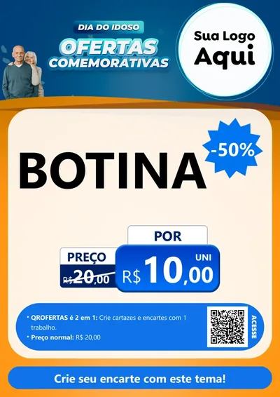 Modelo de Cartaz para Cartaz A4 Vertical com o tema Dia do Idoso