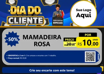 Modelo de Cartaz para Cartaz A4 Horizontal com o tema Dia Do Cliente para Bebês