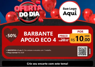 Modelo de Cartaz para Cartaz A4 Horizontal com o tema Oferta do Dia para Armarinho e Aviamentos