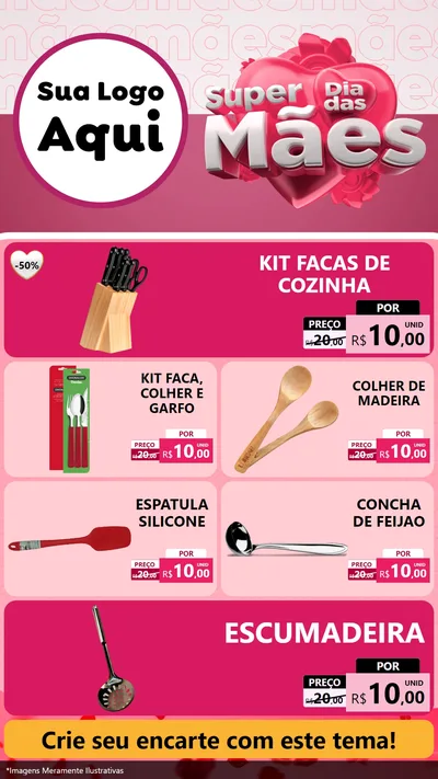 Modelo de TV para TV Vertical com o tema Super Dia Das Mães para Utilidades Domésticas