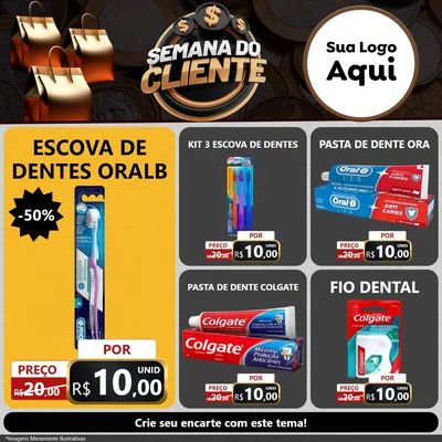 Modelo de Rede Social para Feed Facebook com o tema Semana do Cliente para Higiene Pessoal