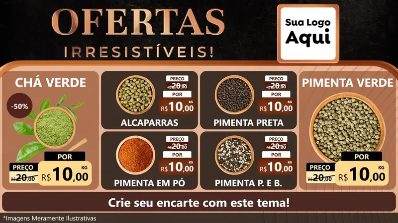 Modelo de TV para TV Horizontal com o tema Ofertas Irresistíveis! para Produtos Naturais