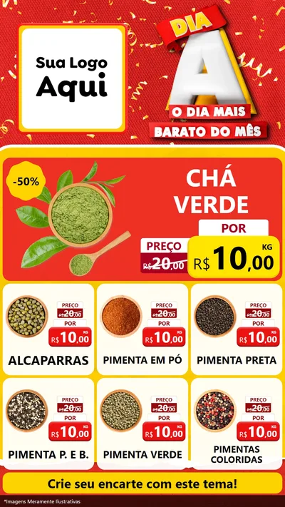 Modelo de Rede Social para Stories com o tema Dia A o Dia Mais Barato do Mês para Produtos Naturais