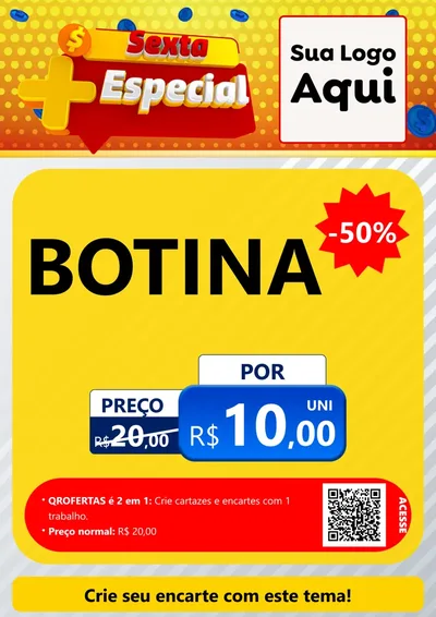Modelo de Cartaz para Cartaz A4 Vertical com o tema Sexta Mais Especial para Agropecuária