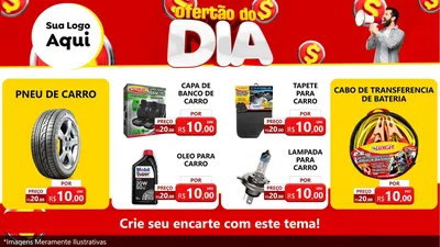 Modelo de TV para TV Horizontal com o tema Ofertão do dia para Auto peças