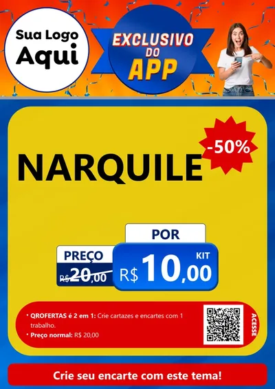 Modelo de Cartaz para Cartaz A4 Vertical com o tema Exclusivo do Aplicativo para Tabacaria
