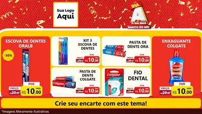 Modelo de TV para TV Horizontal com o tema Dia A o Dia Mais Barato do Mês para Higiene Pessoal