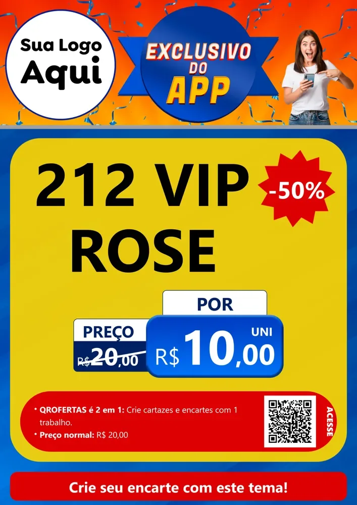 Modelo de Cartaz para Cartaz A4 Vertical com o tema Exclusivo do Aplicativo para Perfumes