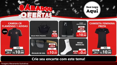 Modelo de TV para TV Horizontal com o tema Sabadou de Ofertas para Roupas e acessórios