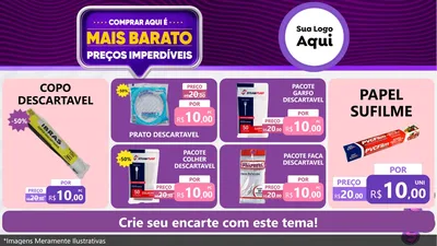 Modelo de TV para TV Horizontal com o tema Mais Barato para Embalagens