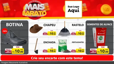 Modelo de TV para TV Horizontal com o tema Mais Barato para Agropecuária