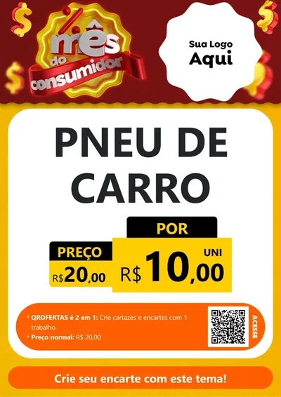 Modelo de Cartaz para Cartaz A4 Vertical com o tema Mês do consumidor para Auto peças