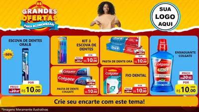 Modelo de TV para TV Horizontal com o tema Grandes Ofertas Para Economizar! para Higiene Pessoal