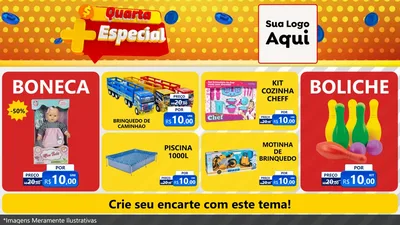 Modelo de TV para TV Horizontal com o tema Quarta Mais Especial para Brinquedos