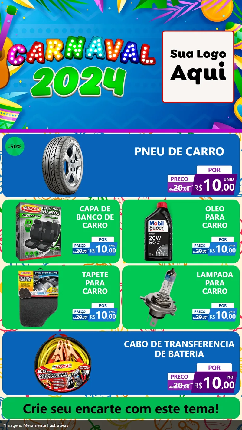 Modelo de TV para TV Vertical com o tema Carnaval 2027 para Auto peças