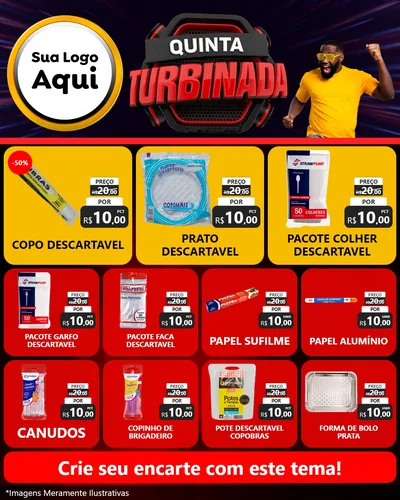 Modelo de Rede Social para Feed Instagram com o tema Quinta Turbinada para Embalagens