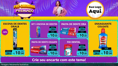 Modelo de TV para TV Horizontal com o tema Pré-Carnaval Premiado para Higiene Pessoal