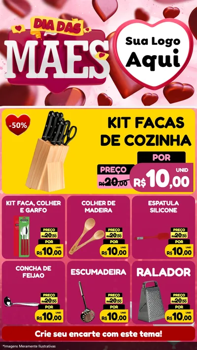 Modelo de Rede Social para Stories com o tema Dia Das Mães para Utilidades Domésticas