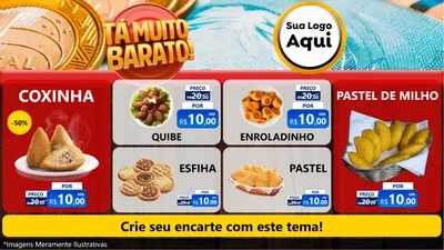 Modelo de TV para TV Horizontal com o tema Está Muito Barato para Salgadaria