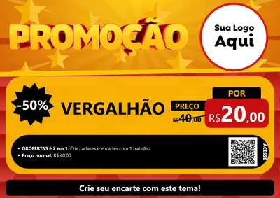 Modelo de Cartaz para Cartaz A4 Horizontal com o tema Promoção para Ferragens