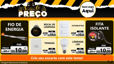 Modelo de TV para TV Horizontal com o tema Esmaga Preço para Materiais Elétricos