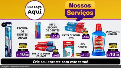 Modelo de TV para TV Horizontal com o tema Nossos Serviços para Higiene Pessoal