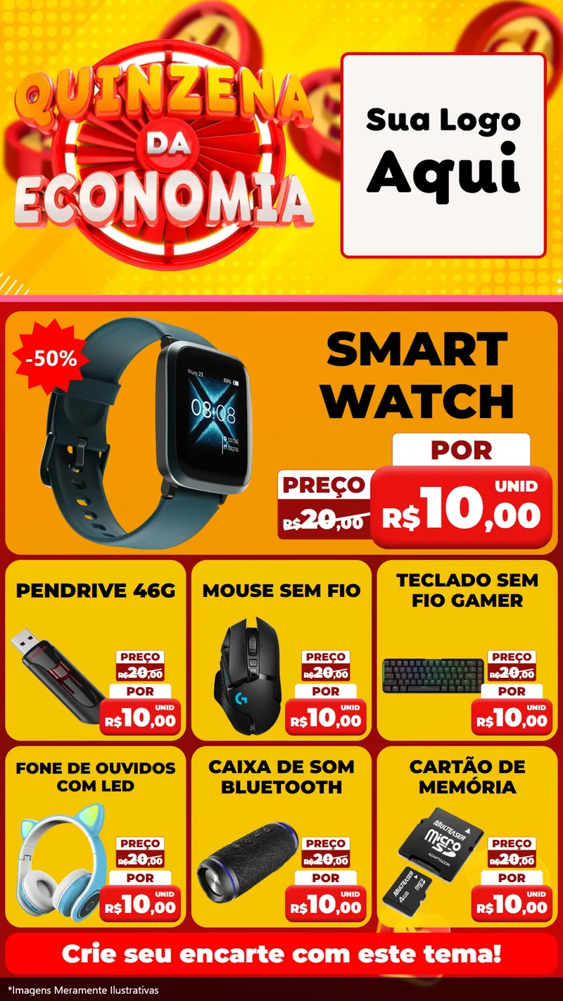 Modelo de Rede Social para Stories com o tema Quinzena Da Economia para Informática