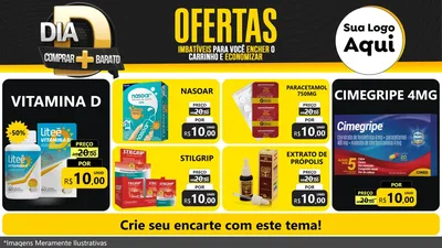 Modelo de TV para TV Horizontal com o tema Dia D Mais Economia para Farmácia