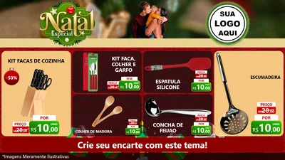 Modelo de TV para TV Horizontal com o tema Natal Especial para Utilidades Domésticas
