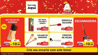Modelo de TV para TV Horizontal com o tema Dia A o Dia Mais Barato do Mês para Utilidades Domésticas