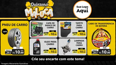 Modelo de TV para TV Horizontal com o tema Quinzena Maluca para Auto peças