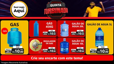 Modelo de TV para TV Horizontal com o tema Quinta Turbinada para Água e gás