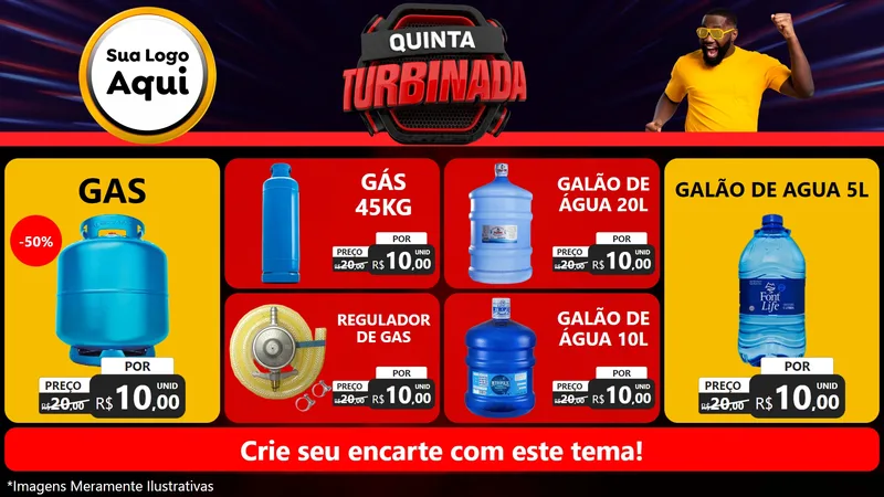 Modelo de TV para TV Horizontal com o tema Quinta Turbinada para Água e gás