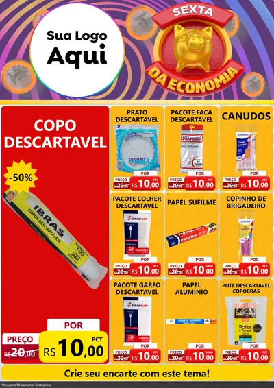 Modelo de Encarte para Encarte A4 Vertical