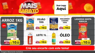 Modelo de TV para TV Horizontal com o tema Mais Barato para Supermercado