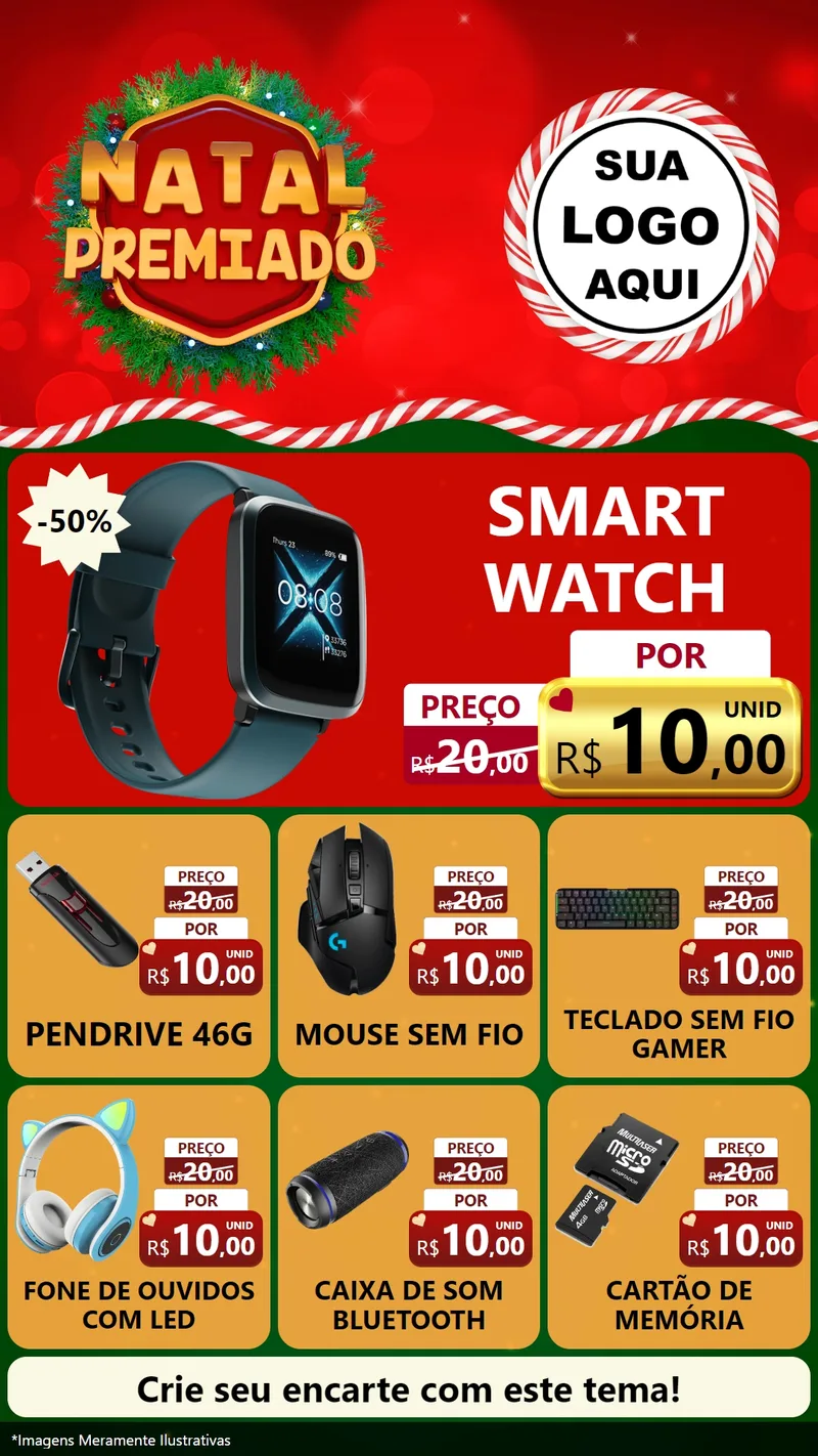 Modelo de Rede Social para Stories com o tema Natal Premiado para Informática