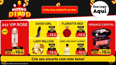 Modelo de TV para TV Horizontal com o tema Nosso Dia D para Perfumes